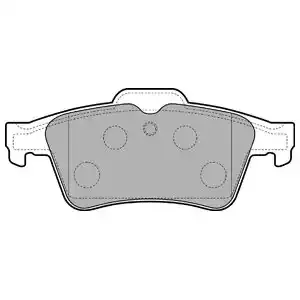DELPHI Комплект тормозных колодок
