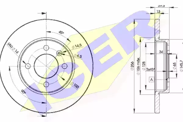 ICER Тормозной диск