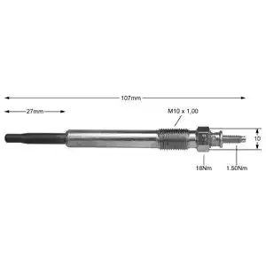 DELPHI Свеча накаливания