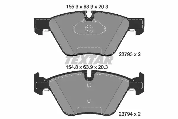 TEXTAR Комплект тормозных колодок