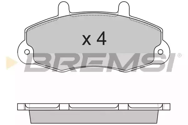 BREMSI Комплект тормозных колодок