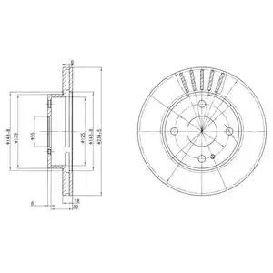 DELPHI Тормозной диск