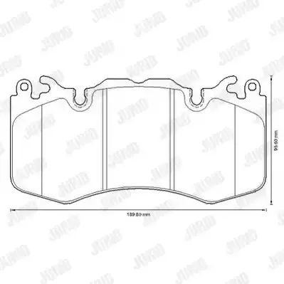 JURID Комплект тормозных колодок