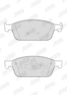 JURID Комплект тормозных колодок