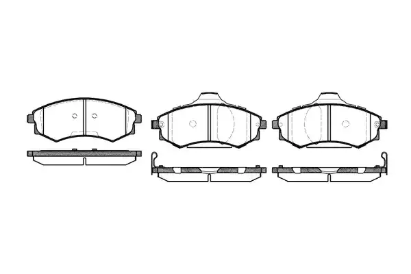 REMSA Комплект тормозных колодок