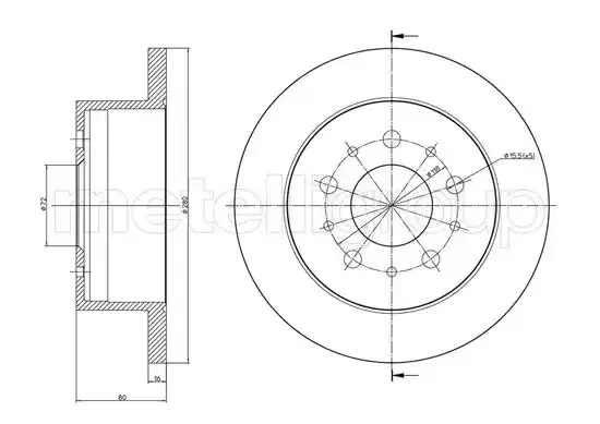CIFAM Тормозной диск