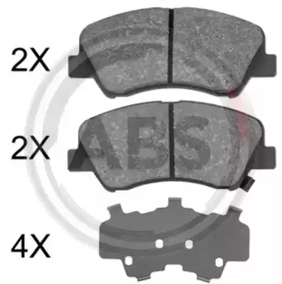 A.B.S. Комплект тормозных колодок