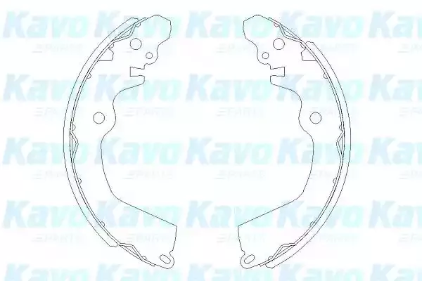 KAVO PARTS Комлект тормозных накладок