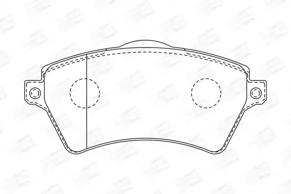CHAMPION Комплект тормозных колодок