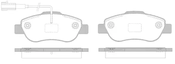 REMSA Комплект тормозных колодок