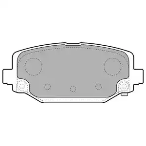 DELPHI Комплект тормозных колодок