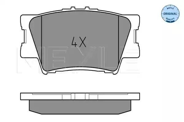 MEYLE Комплект тормозных колодок