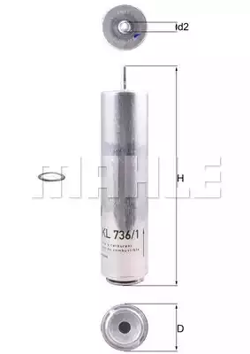 MAHLE ORIGINAL Фильтр