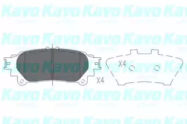 KAVO PARTS Комплект тормозных колодок