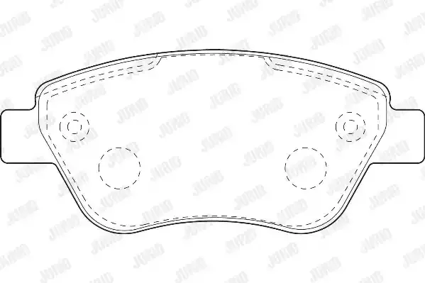 JURID Комплект тормозных колодок