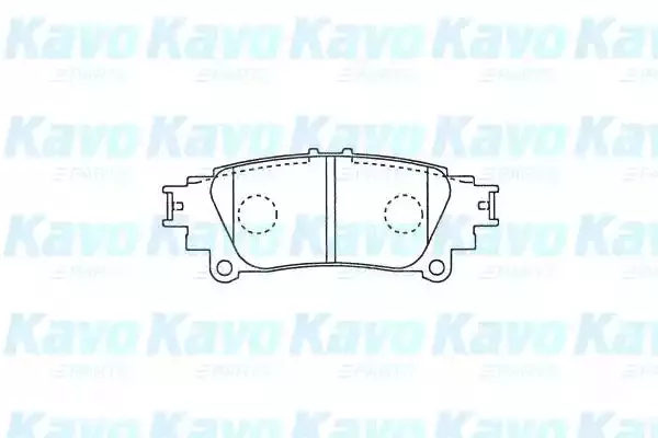 KAVO PARTS Комплект тормозных колодок
