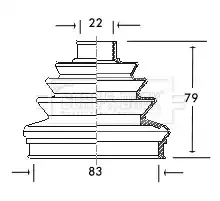 BORG & BECK Пыльник
