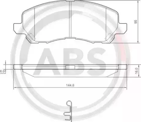 A.B.S. Комплект тормозных колодок
