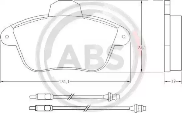 A.B.S. Комплект тормозных колодок