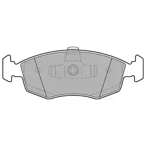 DELPHI Комплект тормозных колодок