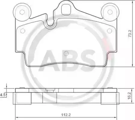 A.B.S. Комплект тормозных колодок