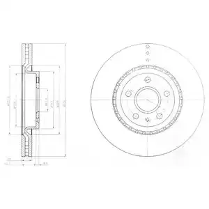 DELPHI Тормозной диск