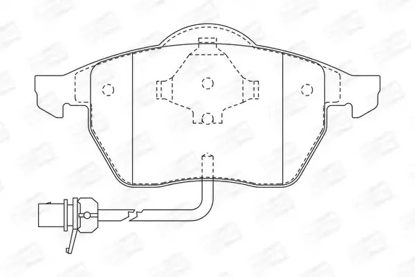 CHAMPION Комплект тормозных колодок