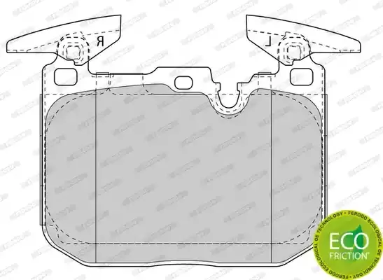 FERODO Комплект тормозных колодок