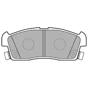 DELPHI Комплект тормозных колодок