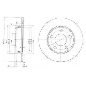 DELPHI Тормозной диск