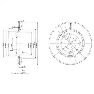 DELPHI Тормозной диск