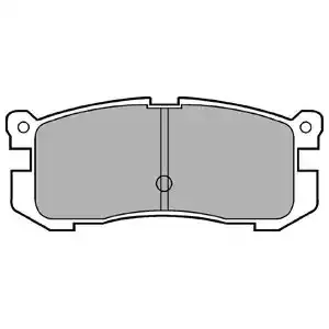 DELPHI Комплект тормозных колодок