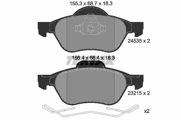 TEXTAR Комплект тормозных колодок