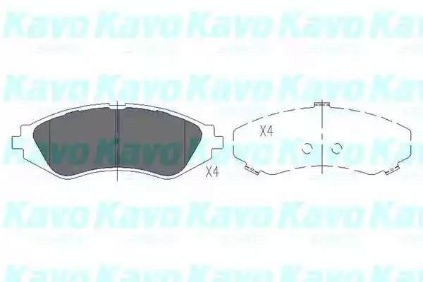 KAVO PARTS Комплект тормозных колодок