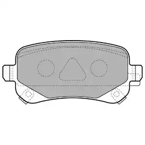 DELPHI Комплект тормозных колодок