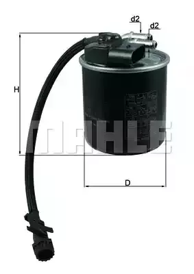 MAHLE ORIGINAL Фильтр