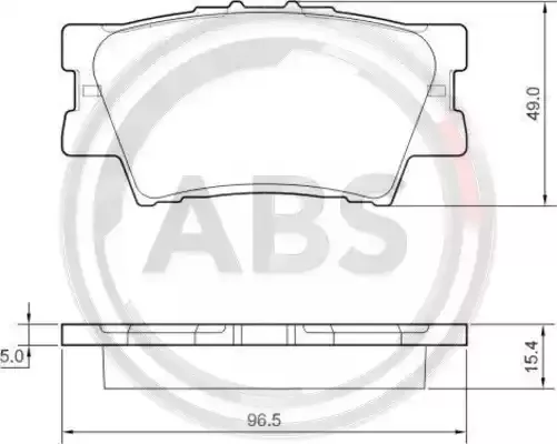 A.B.S. Комплект тормозных колодок