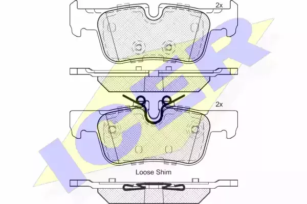 ICER Комплект тормозных колодок