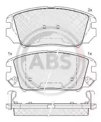 A.B.S. Комплект тормозных колодок