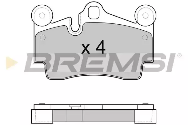 BREMSI Комплект тормозных колодок