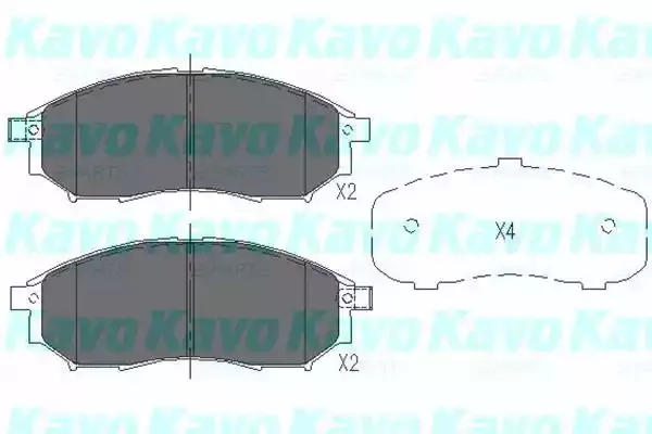 KAVO PARTS Комплект тормозных колодок