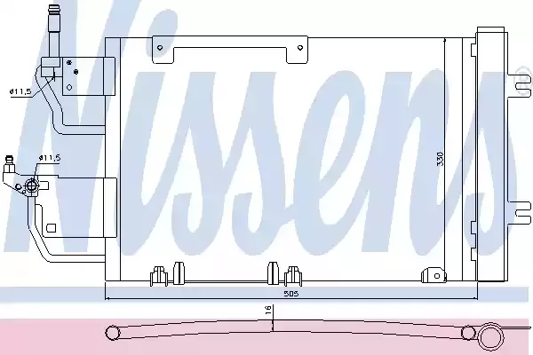 NISSENS Конденсатор