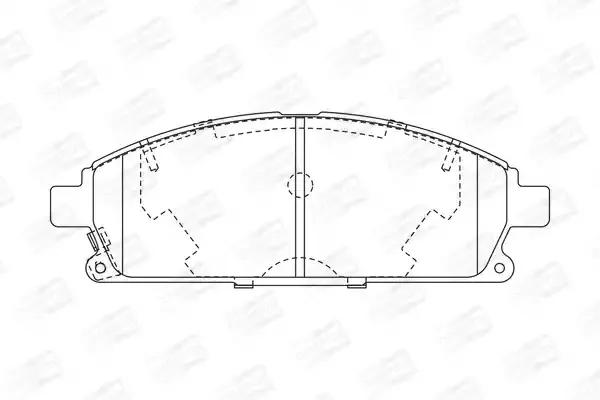 CHAMPION Комплект тормозных колодок