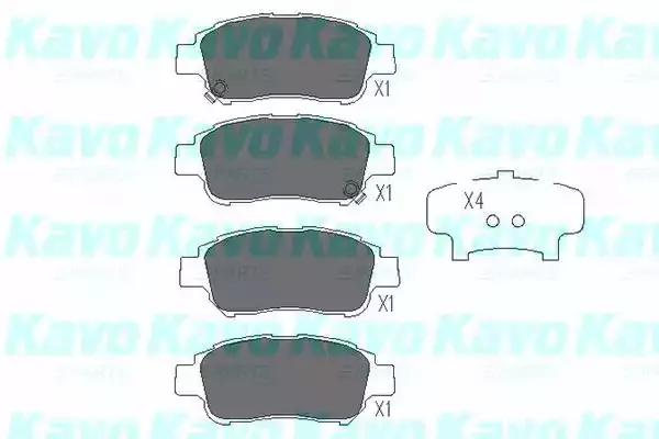KAVO PARTS Комплект тормозных колодок