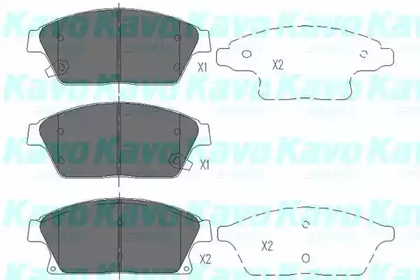 KAVO PARTS Комплект тормозных колодок