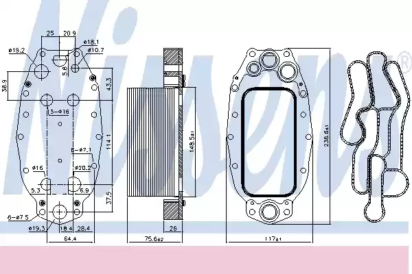 NISSENS Теплообменник