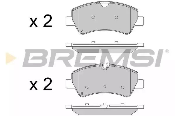 BREMSI Комплект тормозных колодок