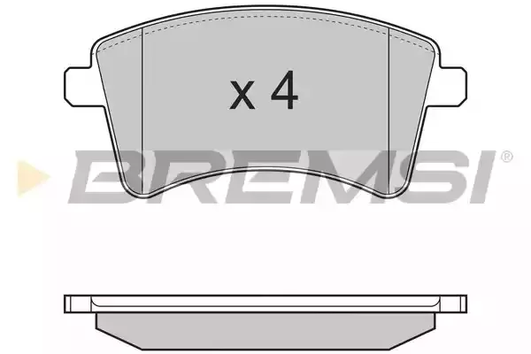 BREMSI Комплект тормозных колодок