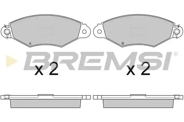 BREMSI Комплект тормозных колодок