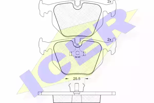 ICER Комплект тормозных колодок